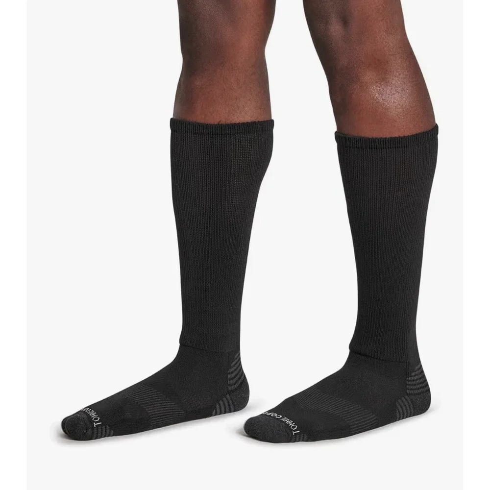 (4 PAIR)TOMMIE COPPER‎ Men's Compression Over-the-Calf Socks Stripe/ Size 9-11.5